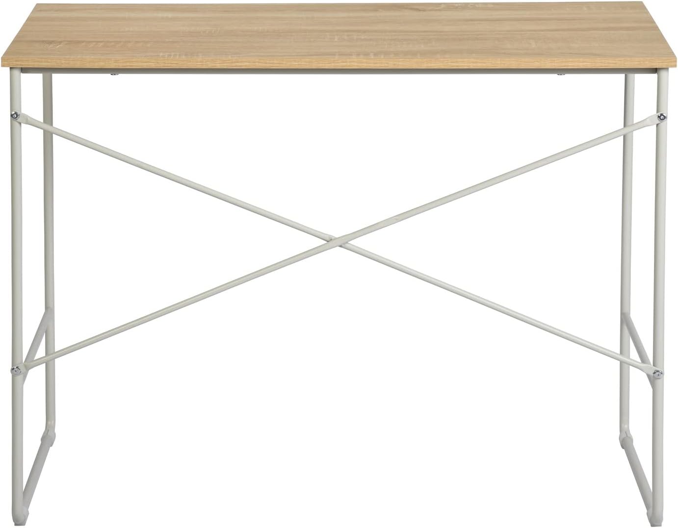 Homylin 40 Inch Writing Desk Simple Computer Table Small Size Stable Study Desk Laptop Table Notebook Desk for Home Office Console Table, Oak