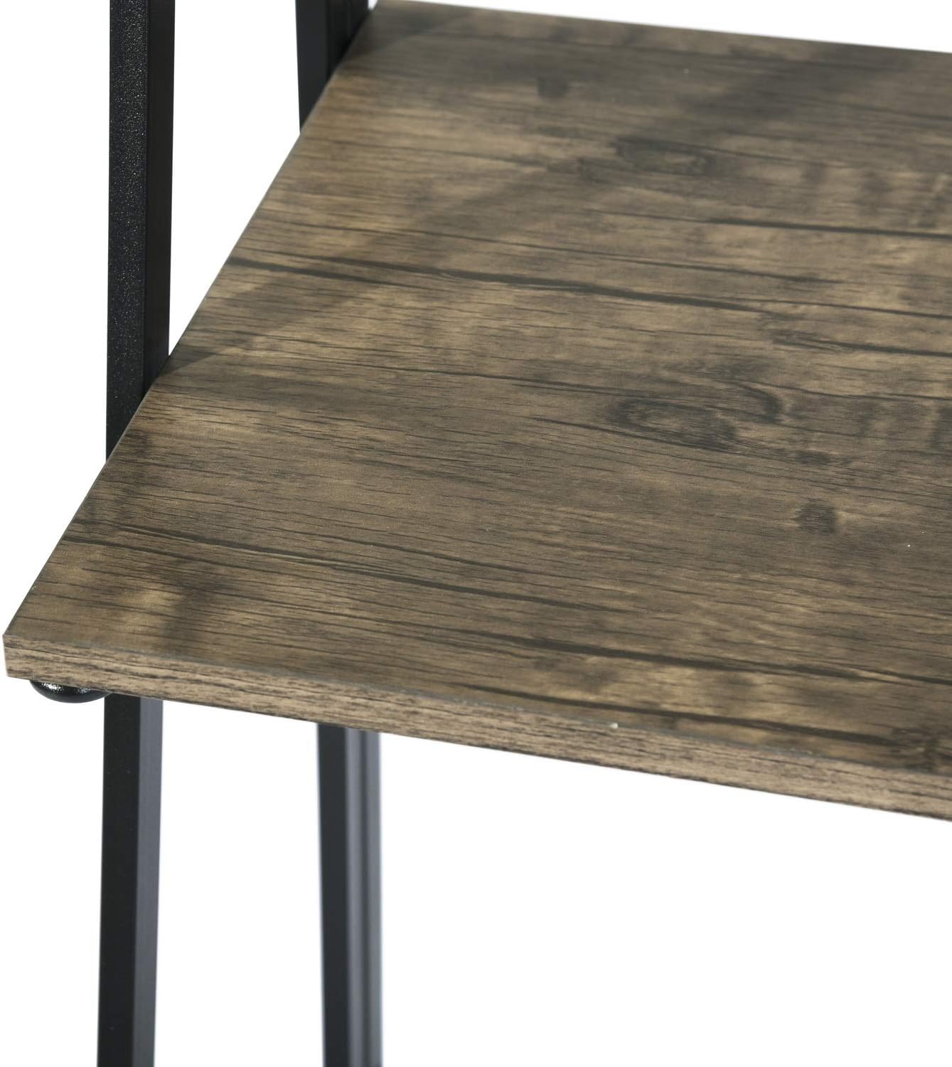 Homylin Computer Desk 39.4'' Inch Home Office Writing Desk Student Study Modern Wooden Desk Laptop Desk Sturdy Work PC Table (Brown, 39.4 x 19.7 x 50.2 inches)
