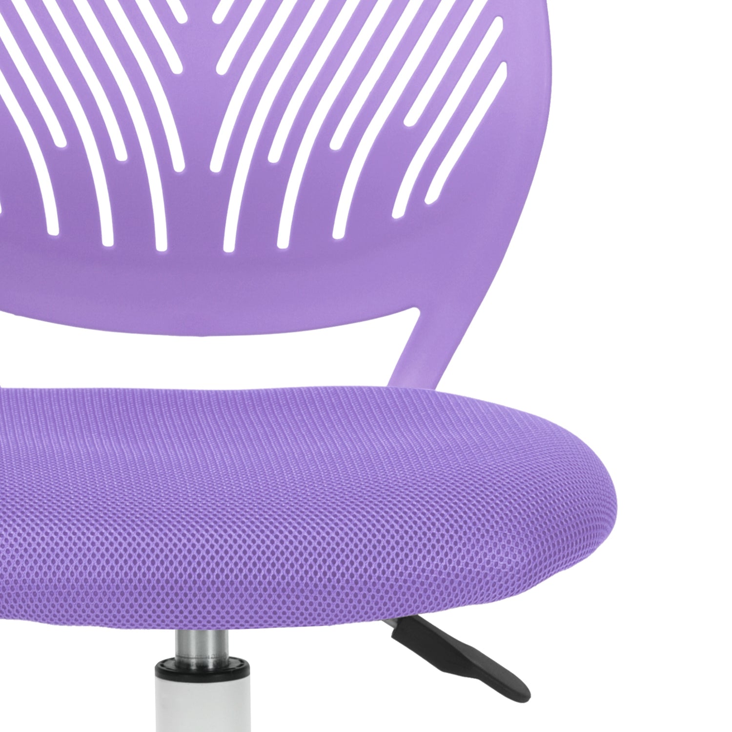 Homylin Desk Chair for Teens and Kids with Adjustable Seat with Wheels, Learning Chair the Mission Swivel with 360° Ergonomic Chair for Home Office, Study Room，Purple