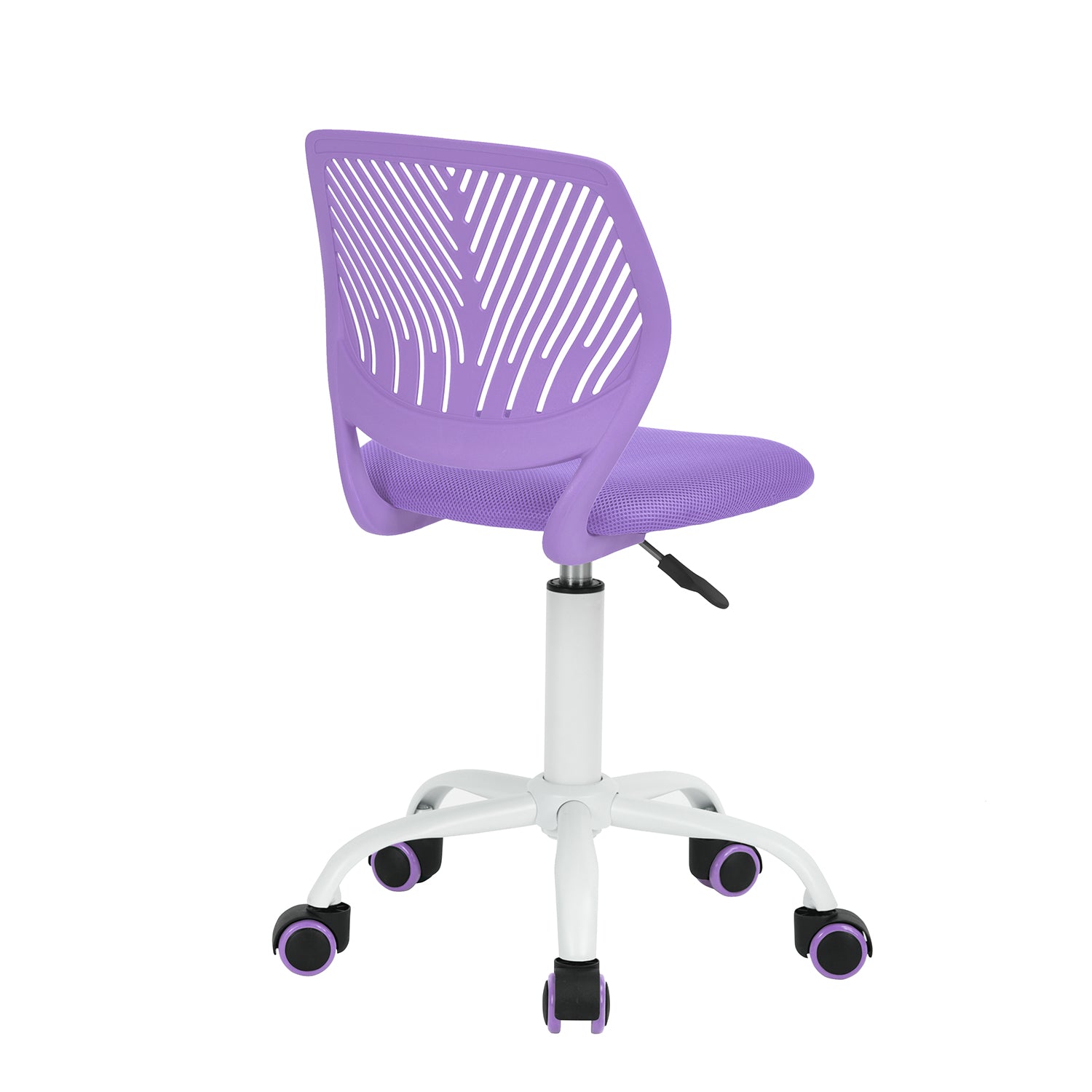 Homylin Desk Chair for Teens and Kids with Adjustable Seat with Wheels, Learning Chair the Mission Swivel with 360° Ergonomic Chair for Home Office, Study Room，Purple
