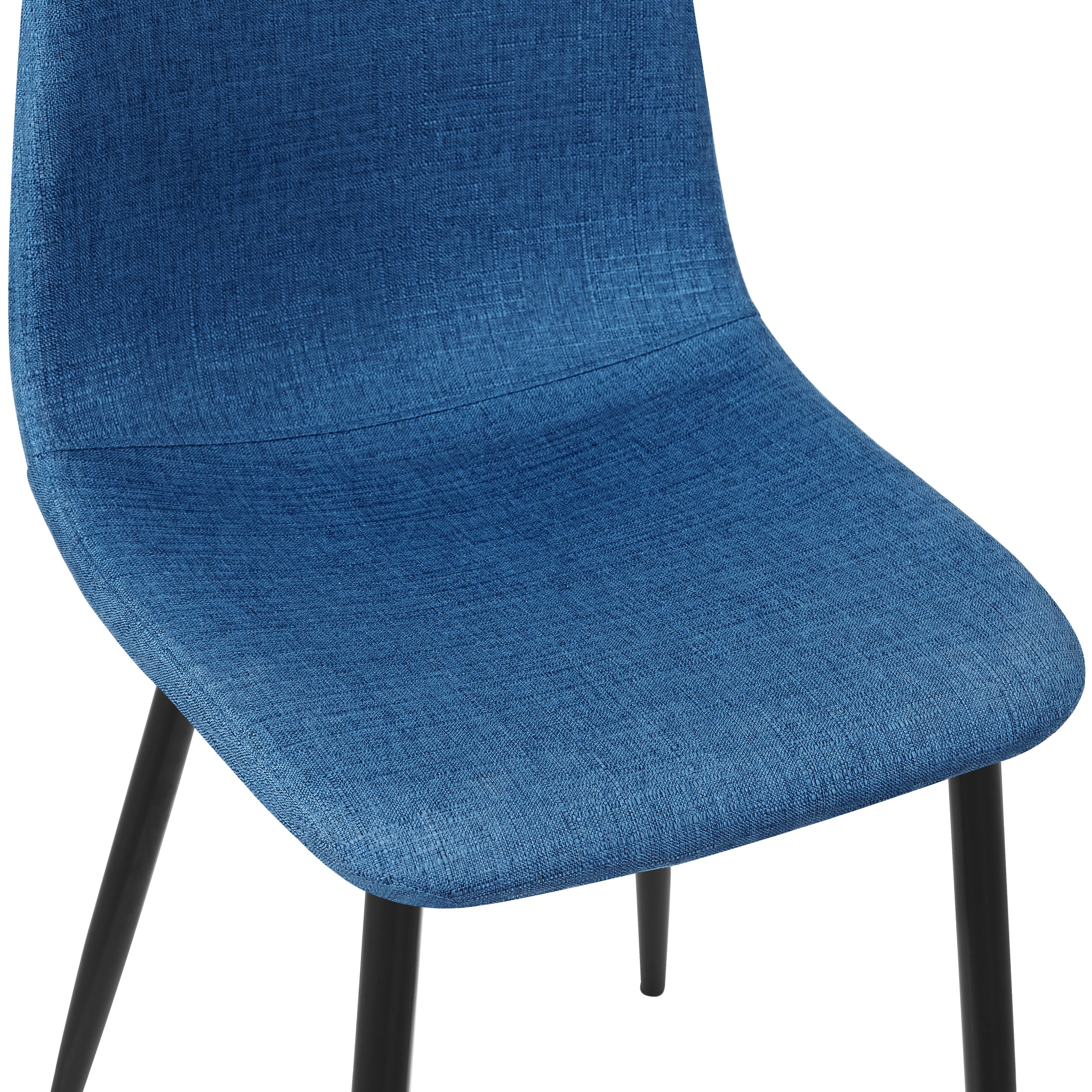 Homylin Dining Chairs Set of 4, Mid Century Modern Style Soft Fabric Chairs Accent Side Chairs for Kitchen, Dining Room, Living Room, Bedroom, Office Side Chairs, Blue
