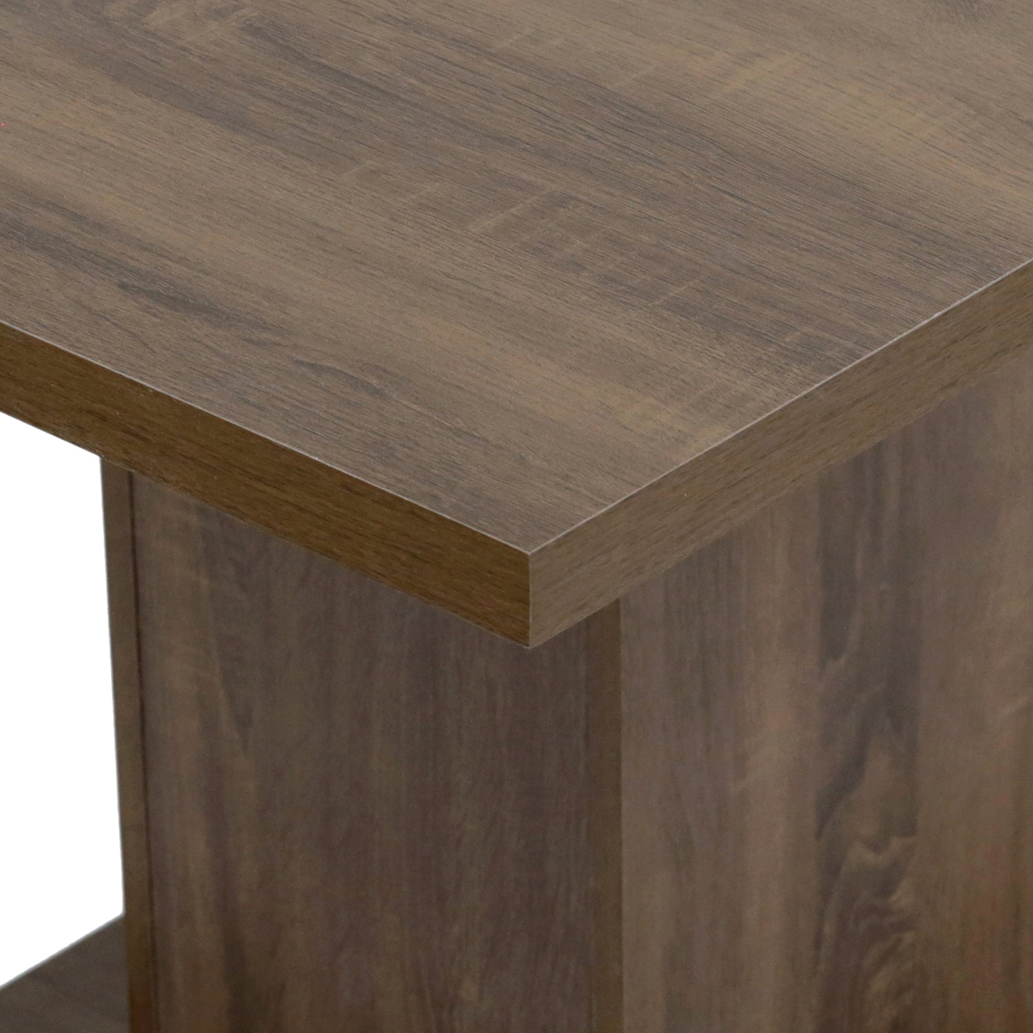 Homylin 63''Rectangular Dining Table Simplicity Kitchen Table with Wooden Pedestal Base Contemporary Living Room Dining Room Table Furniture, Seats Up to 6, Dark Brown