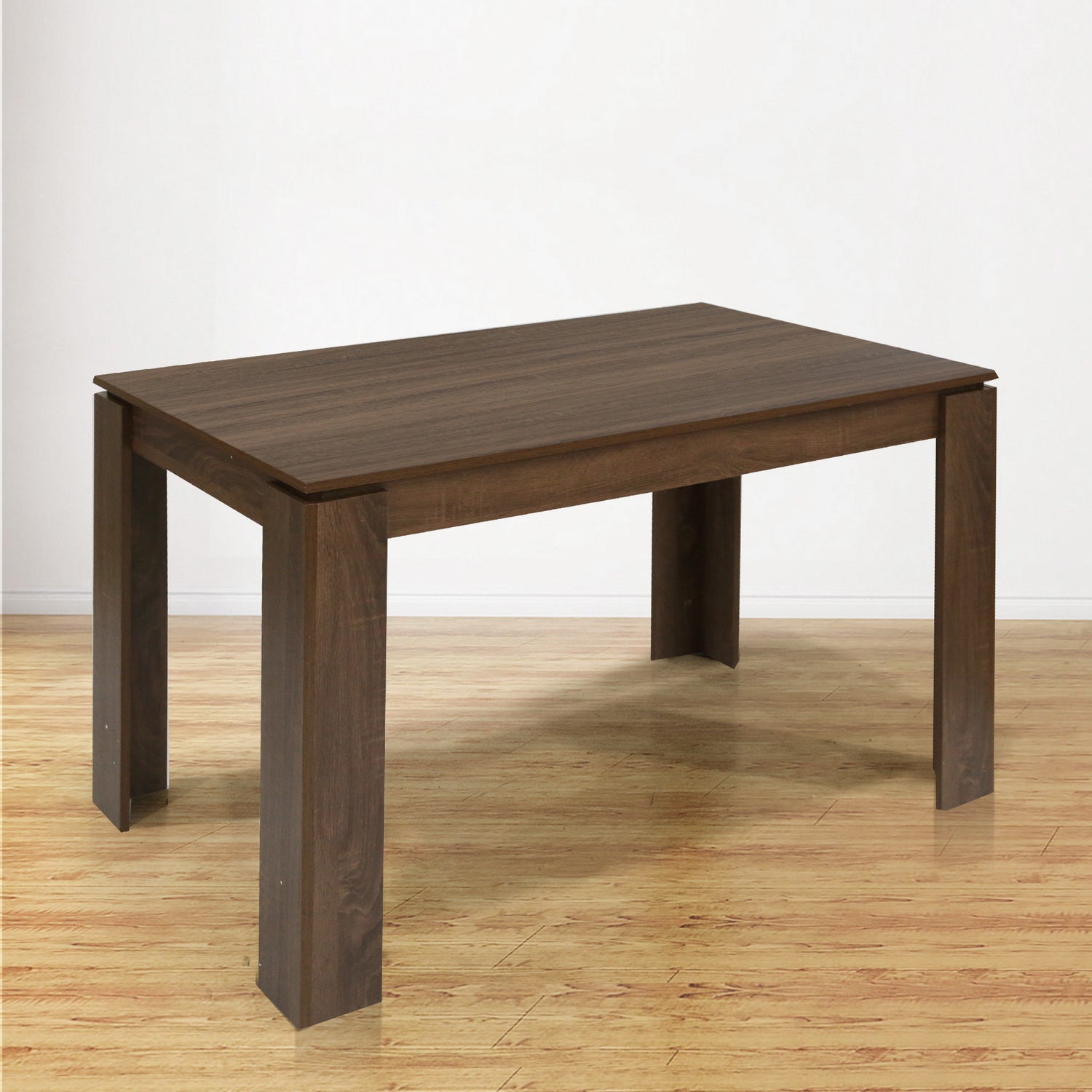Homylin Dining Table for 4-6, 47.2-Inch Rectangular Kitchen Table Heavy Duty Industrial Wood Large Long Dining Room Table for Dining Living Room Conference, Brown