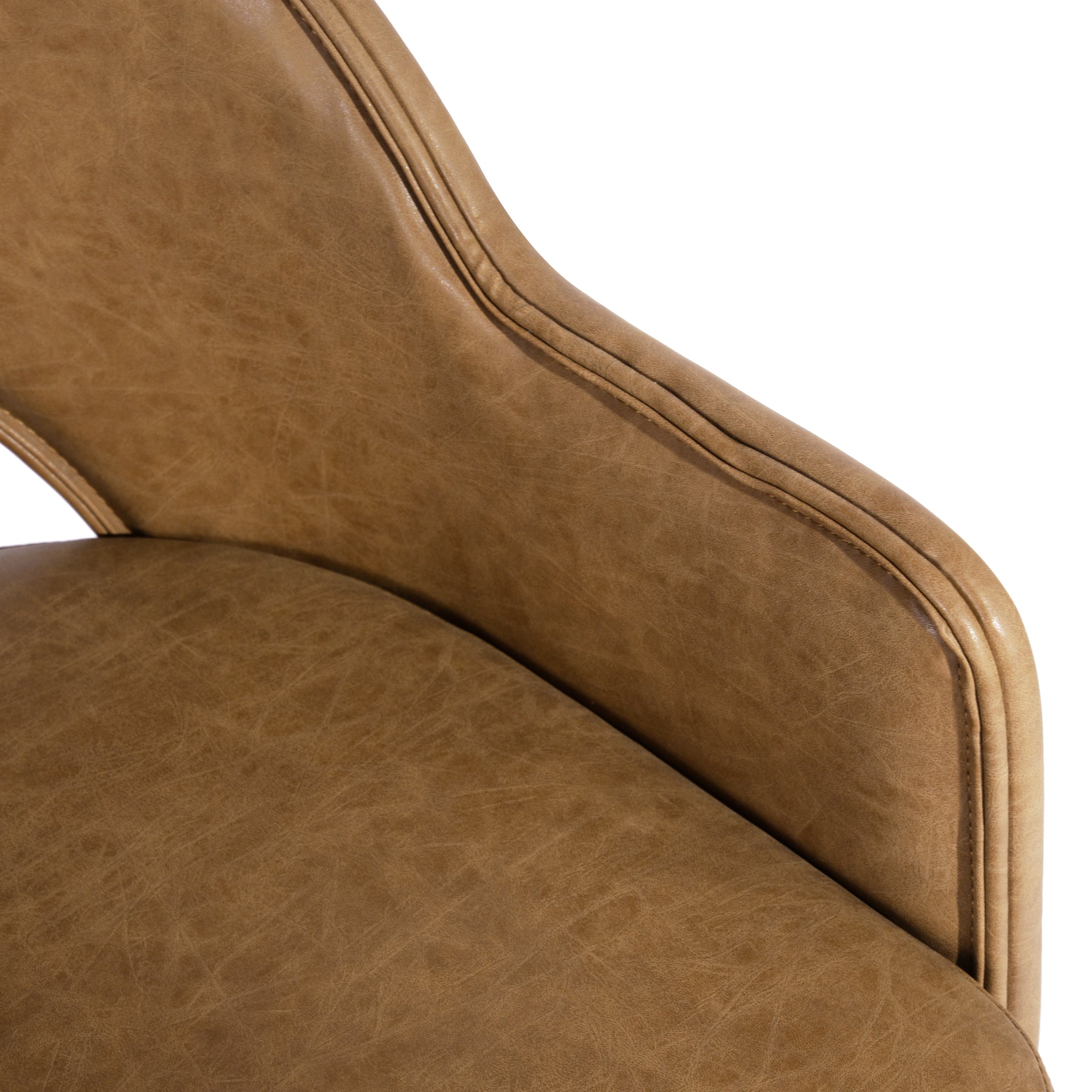 Homylin With A Mid-century Modern Wide Seat Fabrics Brown Dining Chair