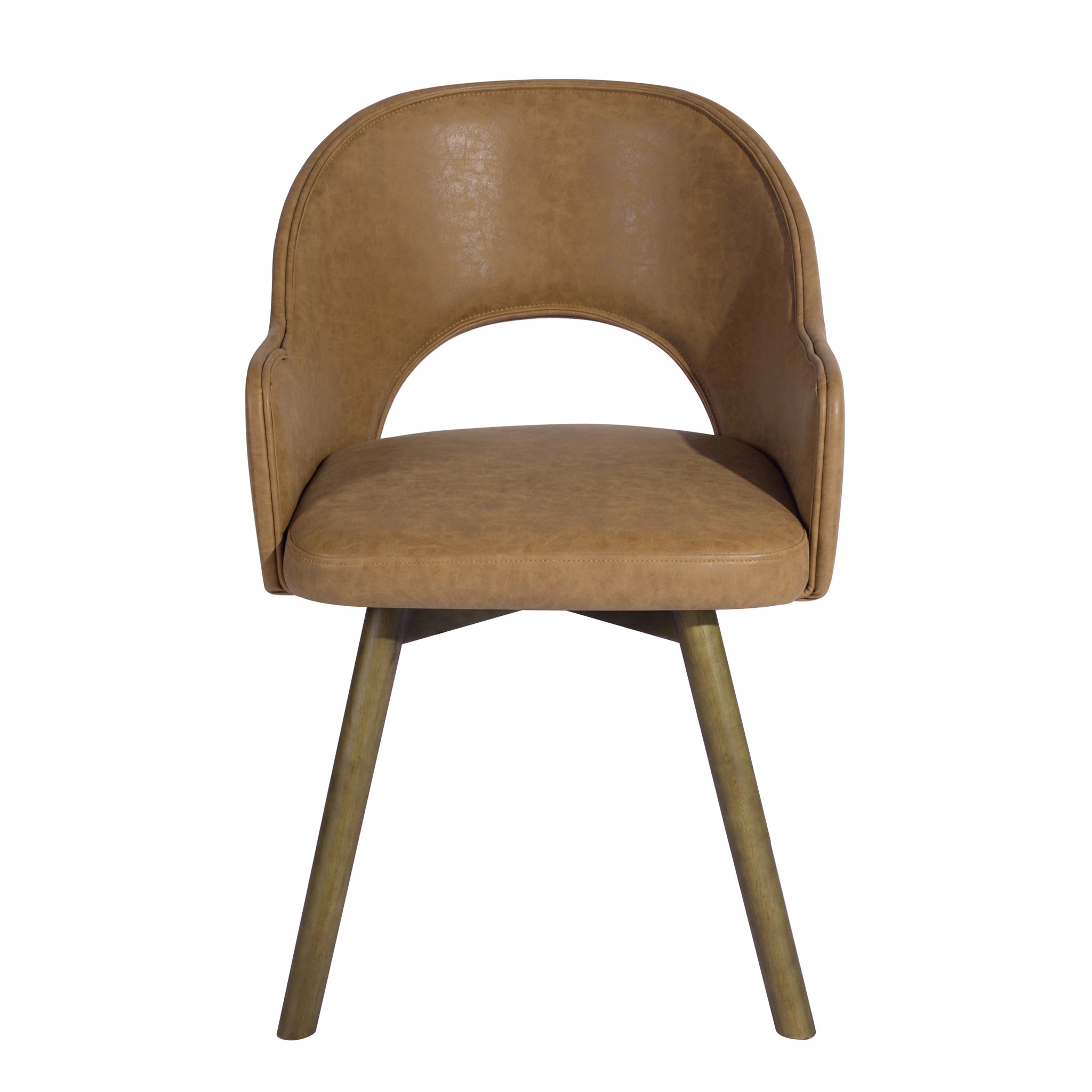 Homylin With A Mid-century Modern Wide Seat Fabrics Brown Dining Chair