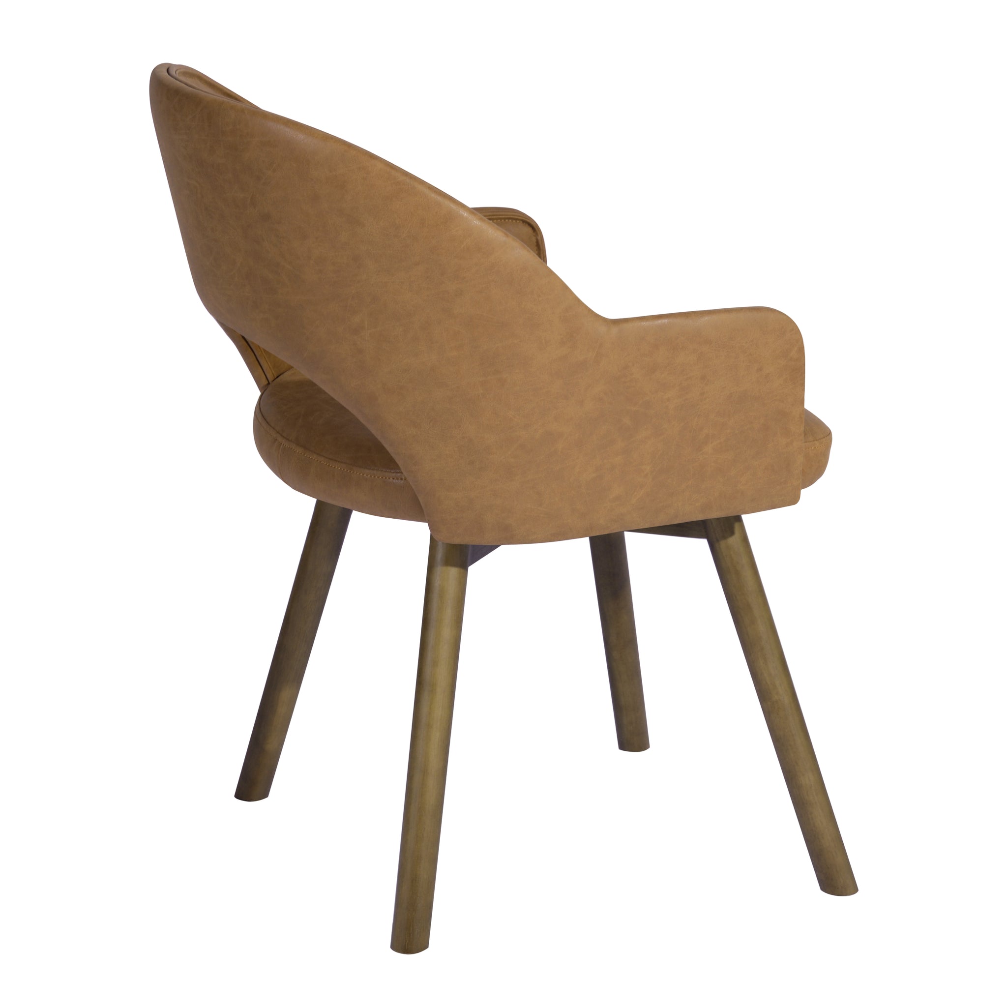 Homylin With A Mid-century Modern Wide Seat Fabrics Brown Dining Chair