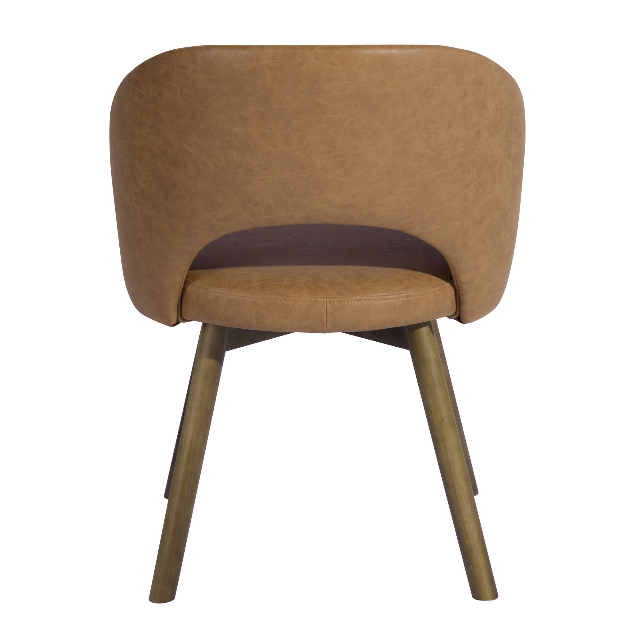 Homylin With A Mid-century Modern Wide Seat Fabrics Brown Dining Chair