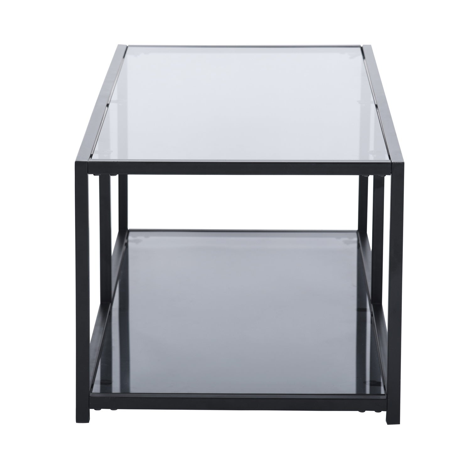 Table basse Homylin Modern Retangle 110x50x42cm gris fumé
