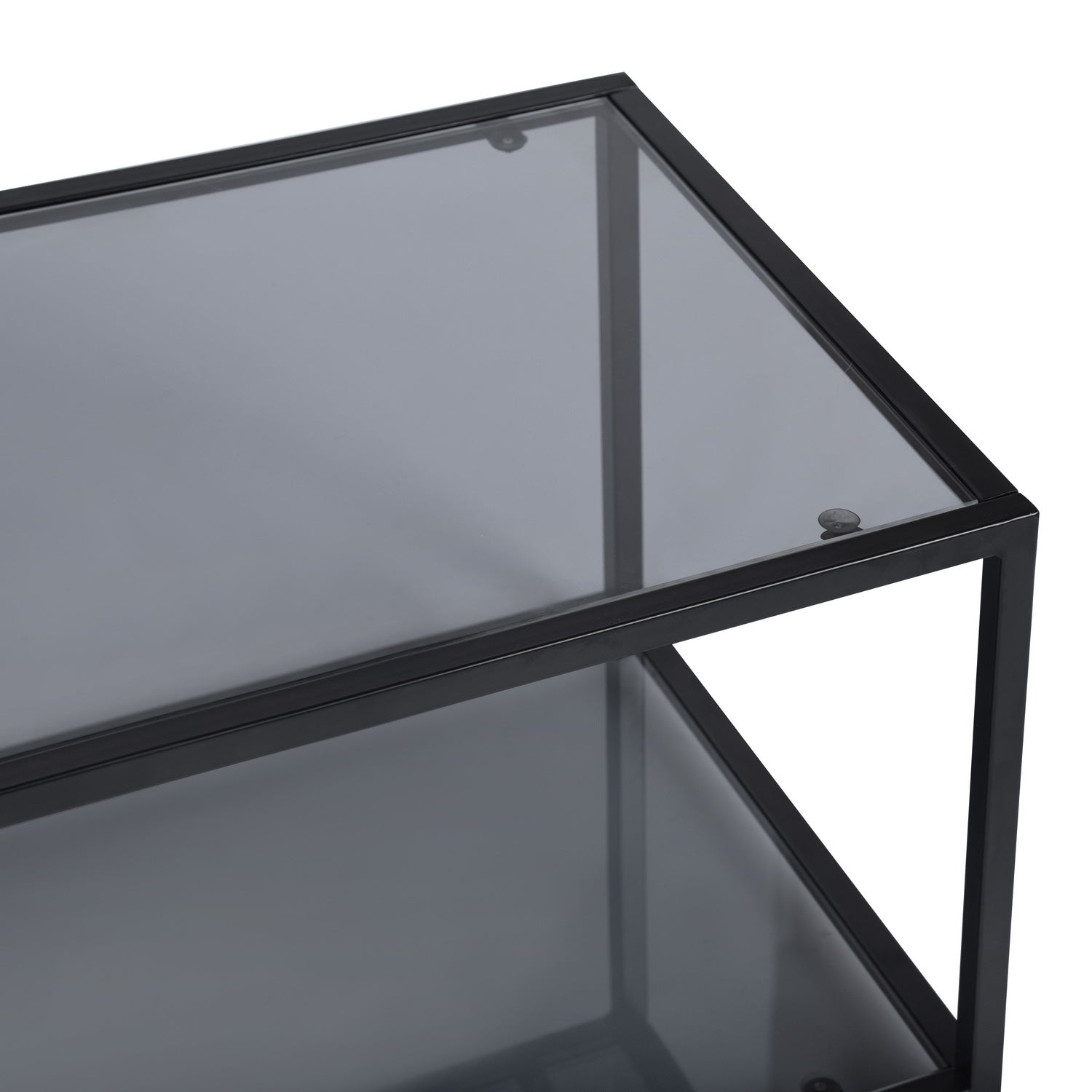 Table basse Homylin Modern Retangle 110x50x42cm gris fumé