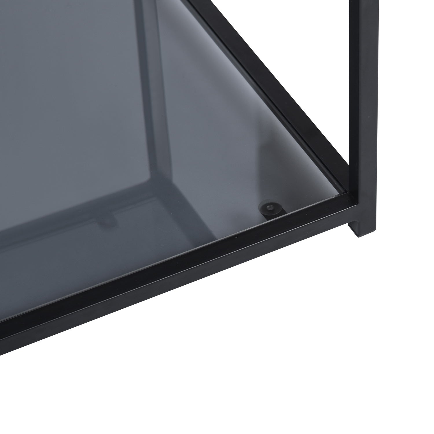 Table basse Homylin Modern Retangle 110x50x42cm gris fumé